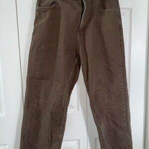 Hollister Men's Corduroy Pants in Brown